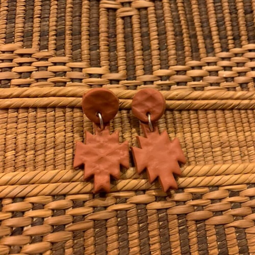 Terracotta Handmade Clay Earrings